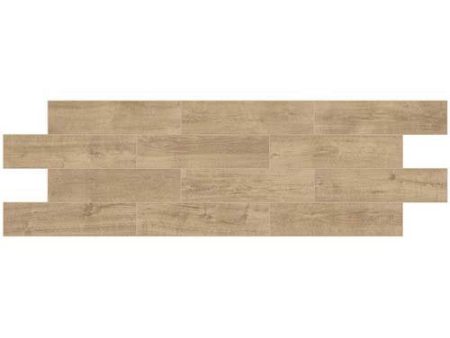 Daltile Gaineswood 6 in. x 24 in. Glazed Porcelain Floor Tile - Hickory For Sale