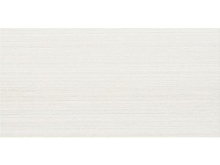 Daltile Fabric Art 12 in. x 24 in. Modern Linear - White ML60 For Sale