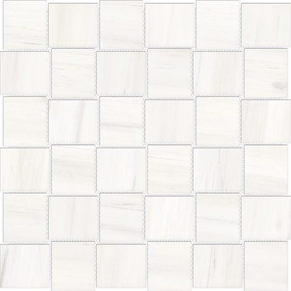 Anatolia Mayfair 2 in. x 2 in. HD Porcelain Basketweave Mosaics - Suave Bianco (Matte) Hot on Sale