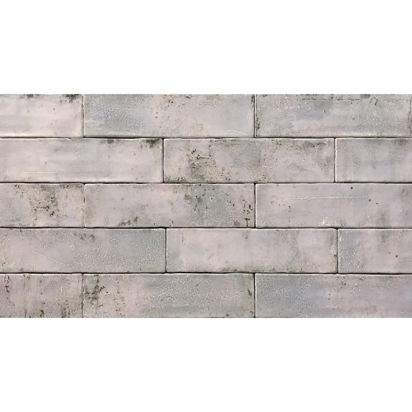 Tesoro Decorative Collection - Grunge Ceramic 3 in. x. 12 in. Wall Tile - Grey For Cheap