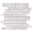 Tesoro Metropolitan Contempo - Carrara Multi Finish Random Linear Mosaic on Sale