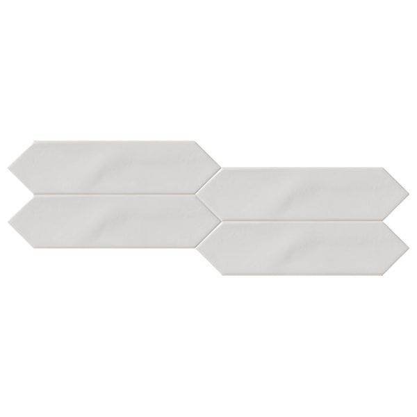 Tesoro Decorative Collection - Crayons Ceramic Tile - Matte White For Discount