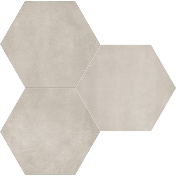 Anatolia - Form HD 7 in. x 8 in. Hexagon Porcelain Tile - Sand Fashion