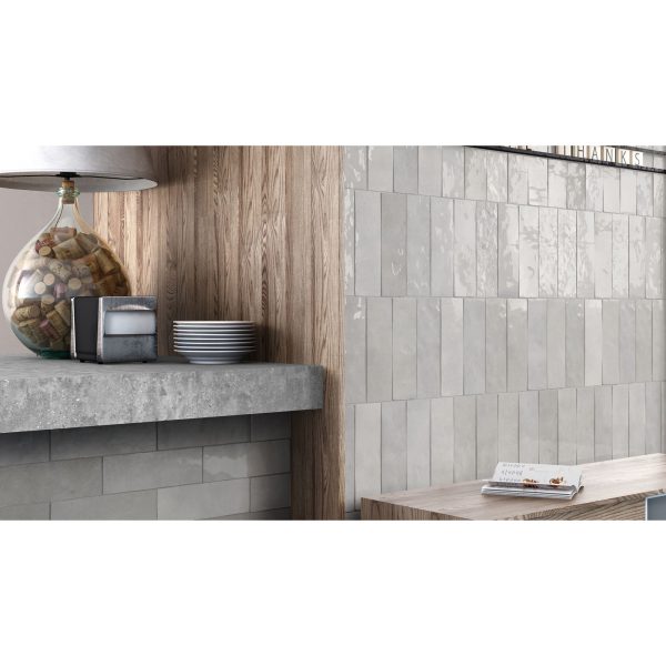 Bedrosians Tile & Stone - Cloe 2.5  x 8  Wall Tile - Grey Supply