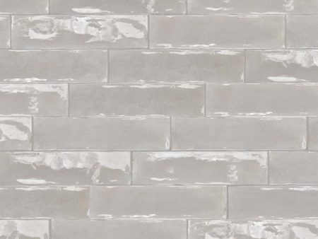 Topcu - Ondine 3 in. x 12 in Wall Tile - Dove Grey For Discount