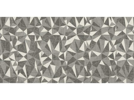 Daltile Fabric Art 12 in. x 24 in. Modern Kaleidoscope - White Ash Prism MK71 For Cheap