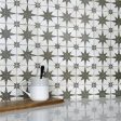 SomerTile - Harmonia 13 in. x 13 in. Ceramic Tile - Kings Star Nero For Cheap