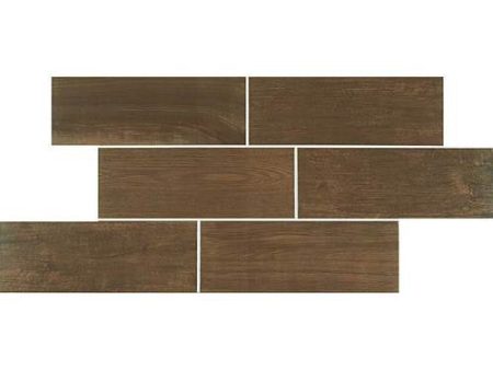 Daltile Emblem 7 in. x 20 in. Ceramic Floor & Wall Tile - Brown Hot on Sale