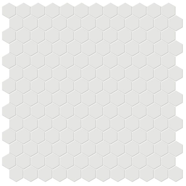 Anatolia - Soho Porcelain - 1 in. Hexagon Glazed Mosaic - Vintage Grey Matte on Sale