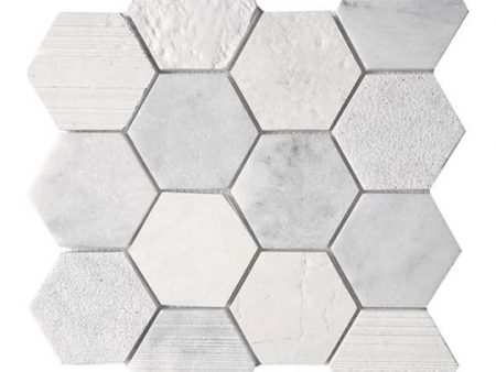 Tesoro Metropolitan Contempo - Nova Multi Finish 3  Hex Blend Mosaic For Cheap