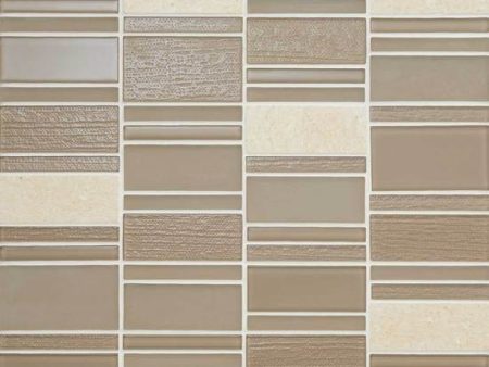 American Olean - Serentina - Block Random Mosaic - Composure For Discount