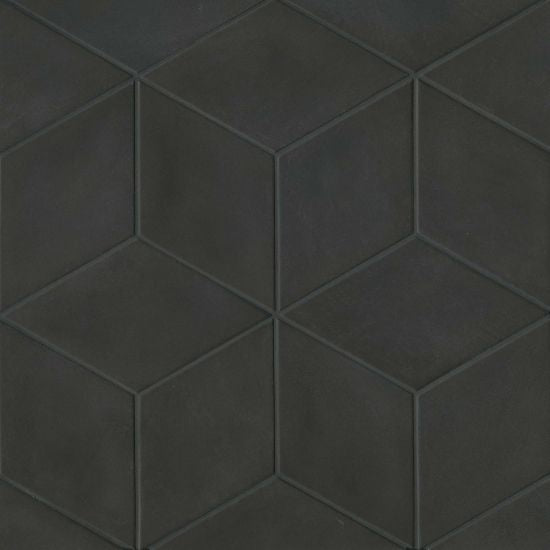 Bedrosians Tile & Stone - Allora 7.5  x 12.75  Field Tile - Black Fashion