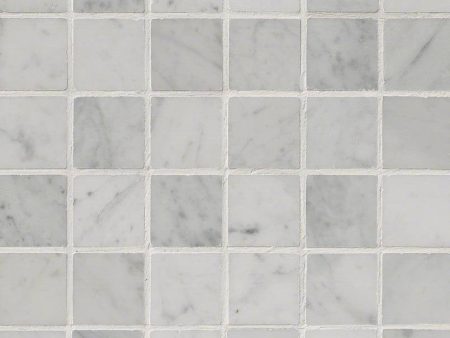 MSI - Carrara White 2 in. x 2 in. Marble Mosaic - Polished Online Hot Sale