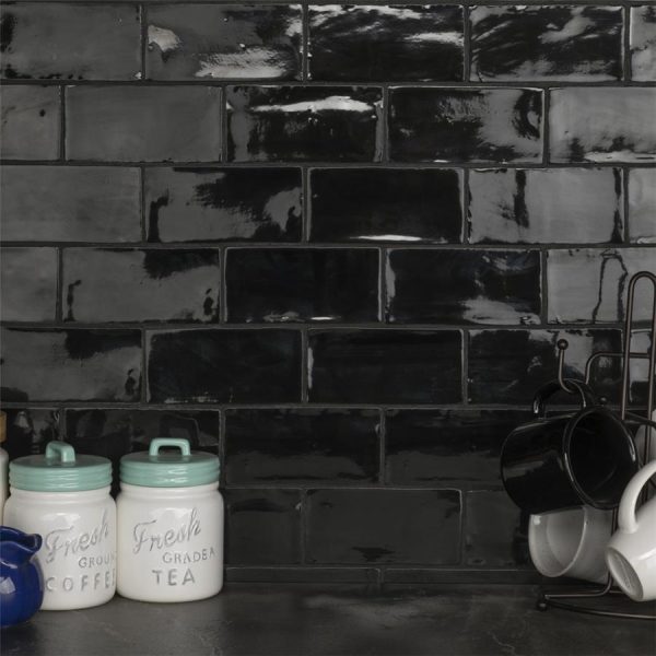 SomerTile - Chester 3  x 6  Subway Tile - Nero Online Sale