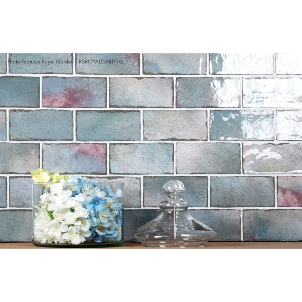 Lungarno Ceramics - Retrospectives 3 in. x 6 in. Ceramic Tile - Royal Garden Discount