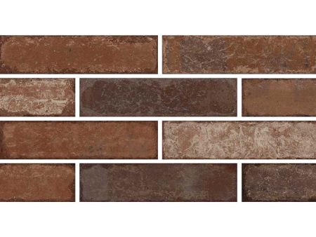 Crossville Studios - BrickLane - 3 in. x 12 in. Porcelain Tile - Red Discount