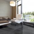 Lungarno Ceramics - Disk 24 in. x 24 in. Porcelain Tile - Anthracite Hot on Sale