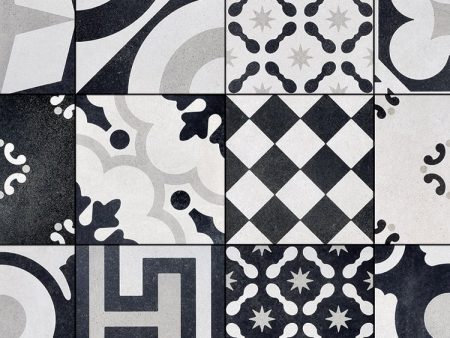 Arizona Tile - Cementine Black and White - B&W Mix Hot on Sale