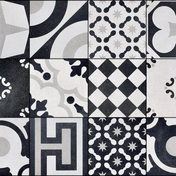 Arizona Tile - Cementine Black and White - B&W Mix Hot on Sale