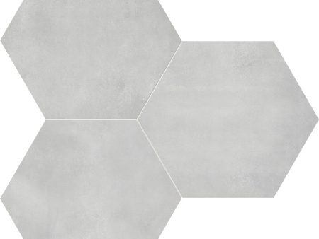 Anatolia - Form HD 7 in. x 8 in. Hexagon Porcelain Tile - Ice Online Sale