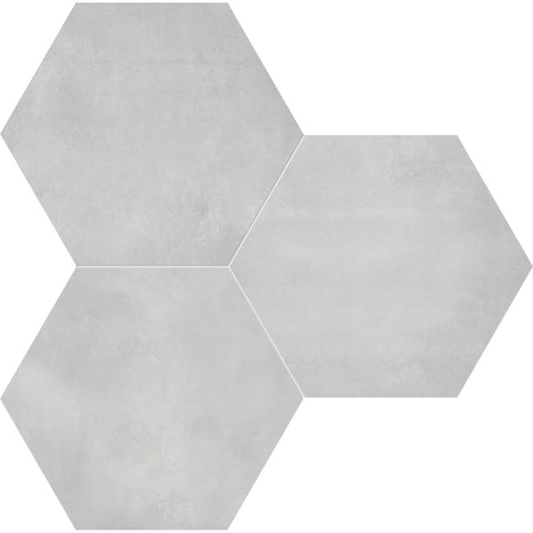 Anatolia - Form HD 7 in. x 8 in. Hexagon Porcelain Tile - Ice Online Sale