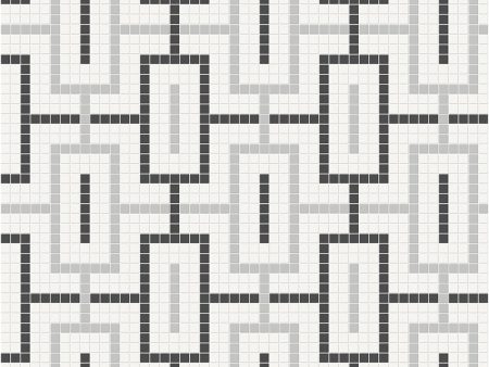 Anatolia - Soho Porcelain - Chain Pattern Mosaic - Midnight Blend Matte Hot on Sale