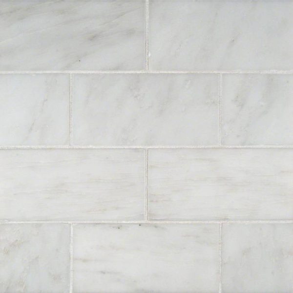 MSI - Arabescato Carrara - 3 in. x 6 in. Marble Subway Tile on Sale