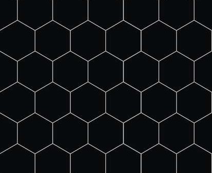 Black Hex Tile Standard Panel 2 Pack 24.5  x 94.5  Online Sale