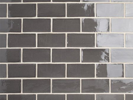 SomerTile - Chester 3  x 6  Subway Tile - Grafito Supply