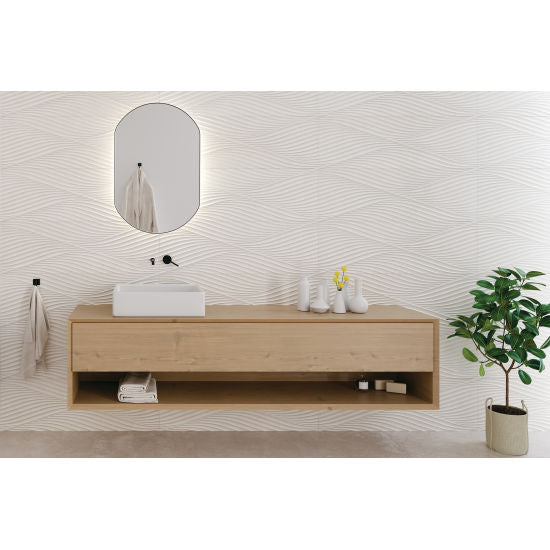 Bedrosians - Donna 13  x 40  Wave Wall Tile - Sand Hot on Sale