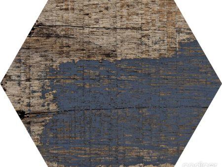 Tesoro - Gauguin Wood Hex Porcelain Tile - Mix Hex Cheap