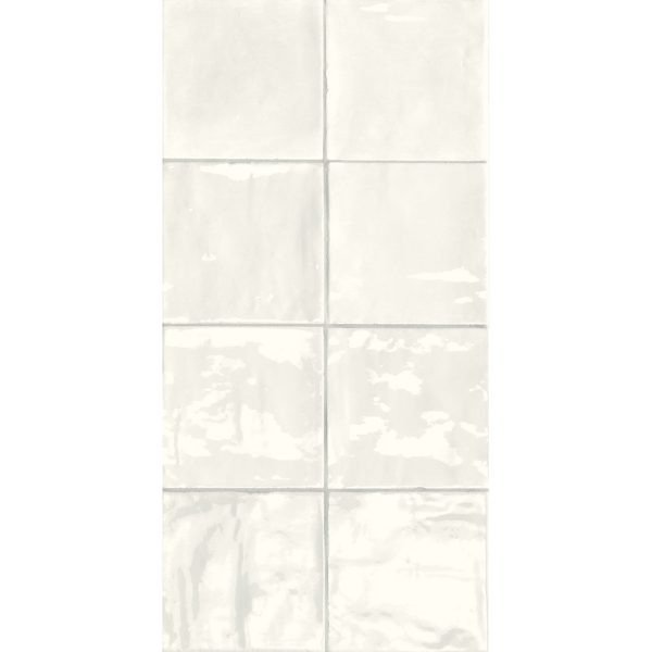 Sartoria - T Square Collection - 6 in. x 6 in. Wall Tile - First Snow For Sale