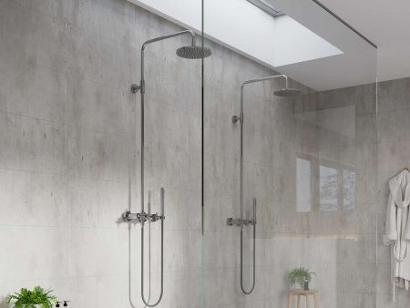 Cracked Cement Smooth Wide Shower Kit 40.5  x 94.5  - K872204 For Cheap