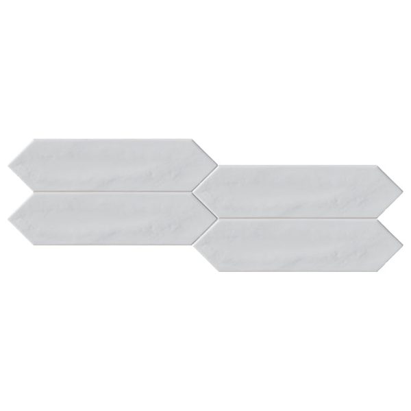 Tesoro Decorative Collection - Crayons Ceramic Tile - Bright White Glossy For Discount