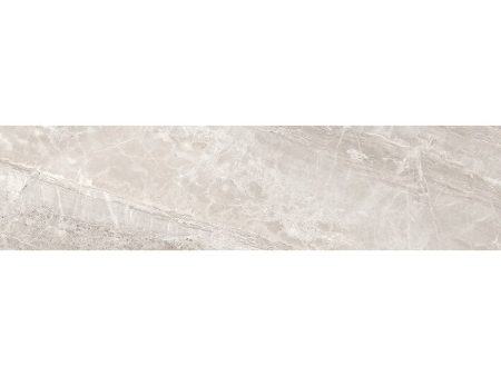 Anatolia Mayfair 3 in. x 12 in. HD Porcelain Bullnose - Stella Argento (Matte) on Sale