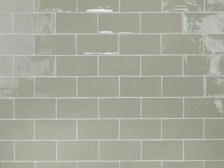 SomerTile - Chester 3  x 6  Subway Tile - Sage For Cheap