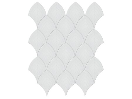 Anatolia - Soho Porcelain - Scallop Glazed Mosaic - Gallery Grey Glossy Hot on Sale