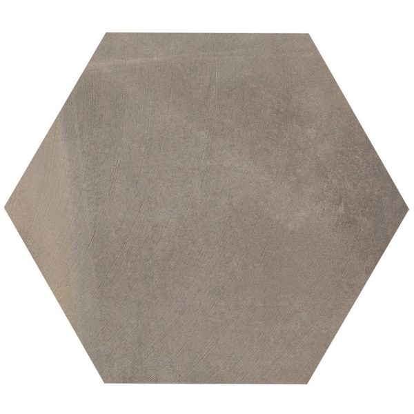 Lungarno Ceramics - Disk 14 in. x 16 in. Porcelain Hexagon Tile - Beige Fashion