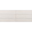 Tesoro - Albatross 3 in. x 12 in. Ceramic Wall Tile - Cream Arrow Deco For Cheap