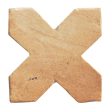 Soci Tile - Terra Cotta Series - 6  x 6  Wall Tile - Cross Fire Fashion