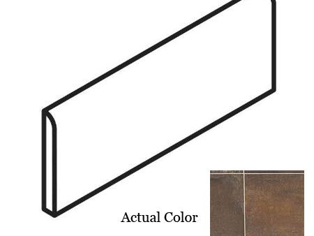 American Olean - Union 3  x 24  Floor Bullnose - Rusted Brown Cheap