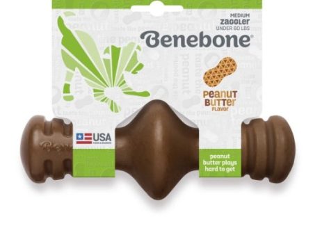 Benebone Medium Peanut Zaggler 1 Each by Benebone Llc Cheap