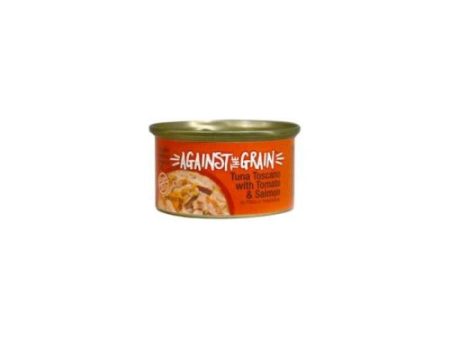 Against The Grain Tuna Toscano With Salmon & Tomato Dinner For Cats 2.8 Oz (Case of 24) by Evangers Against the Grain Sale