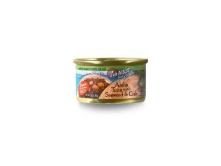 Against The Grain Aloha Tuna With Seaweed & Crab Dinner For Cats 2.8 Oz (Case of 24) by Evangers Against the Grain Cheap